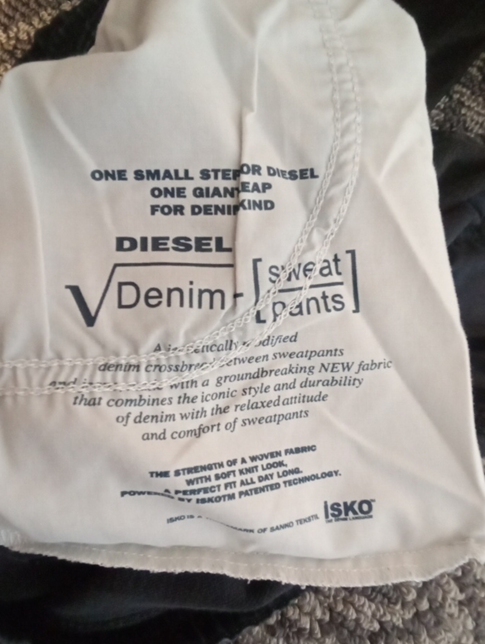 Diesel KraileybR-NE Womens Jogger Skinny Leather Trim Pull On Stretchy Size 29 - Picture 9 of 14